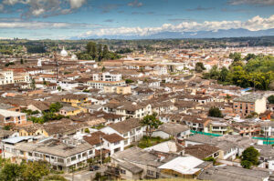 Vista panorámica de Popayán, Colombia