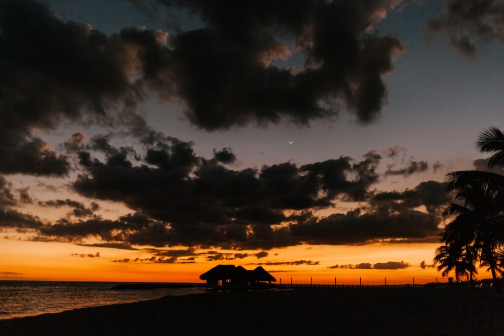 Atardecer en las playas de Santa Marta